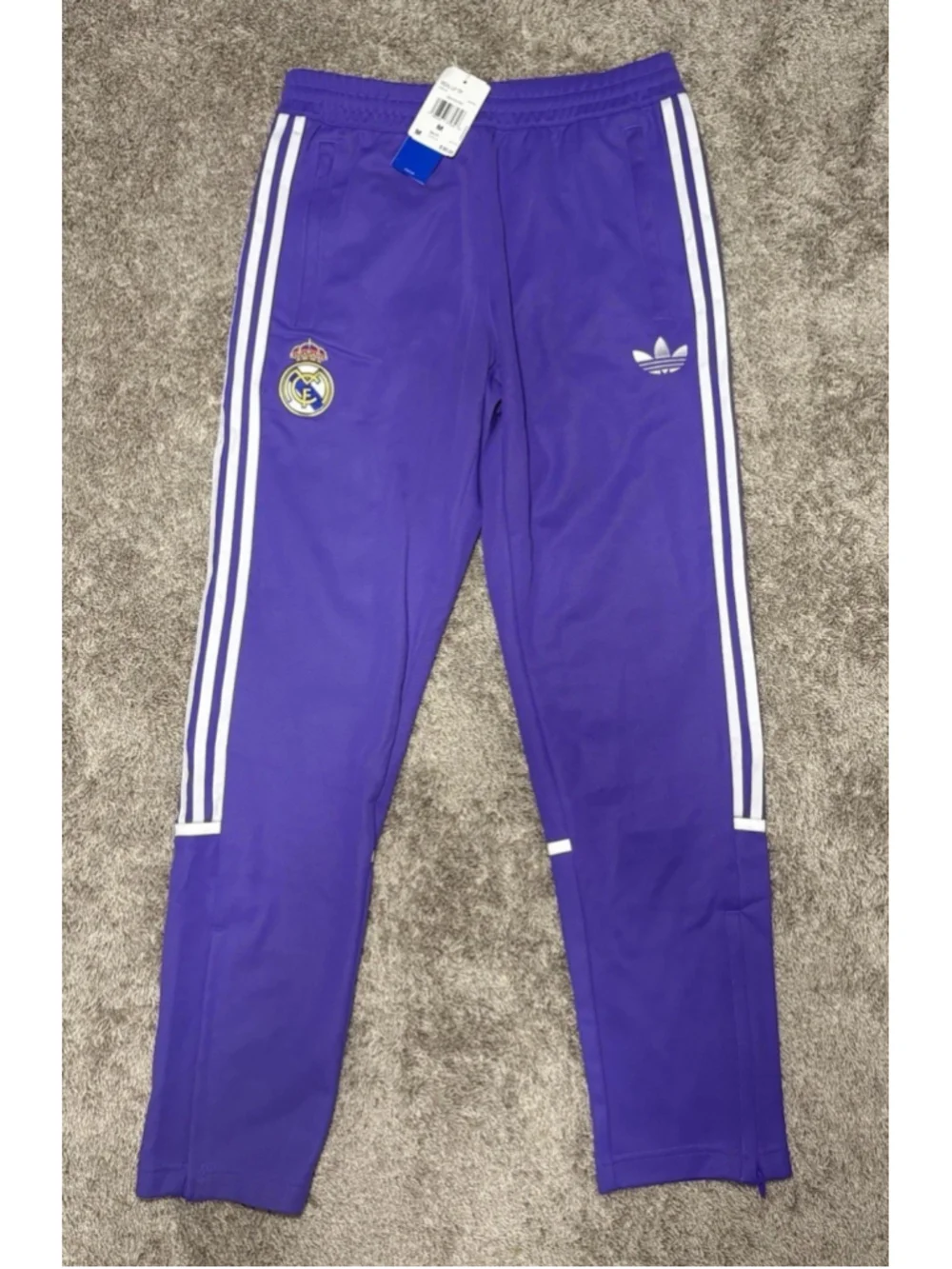 Adidas Originals Real Madrid LFSTLR Track Pants Purple Men’s Size M KC7787 NWT